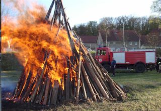 Das Feuer ist entzündet